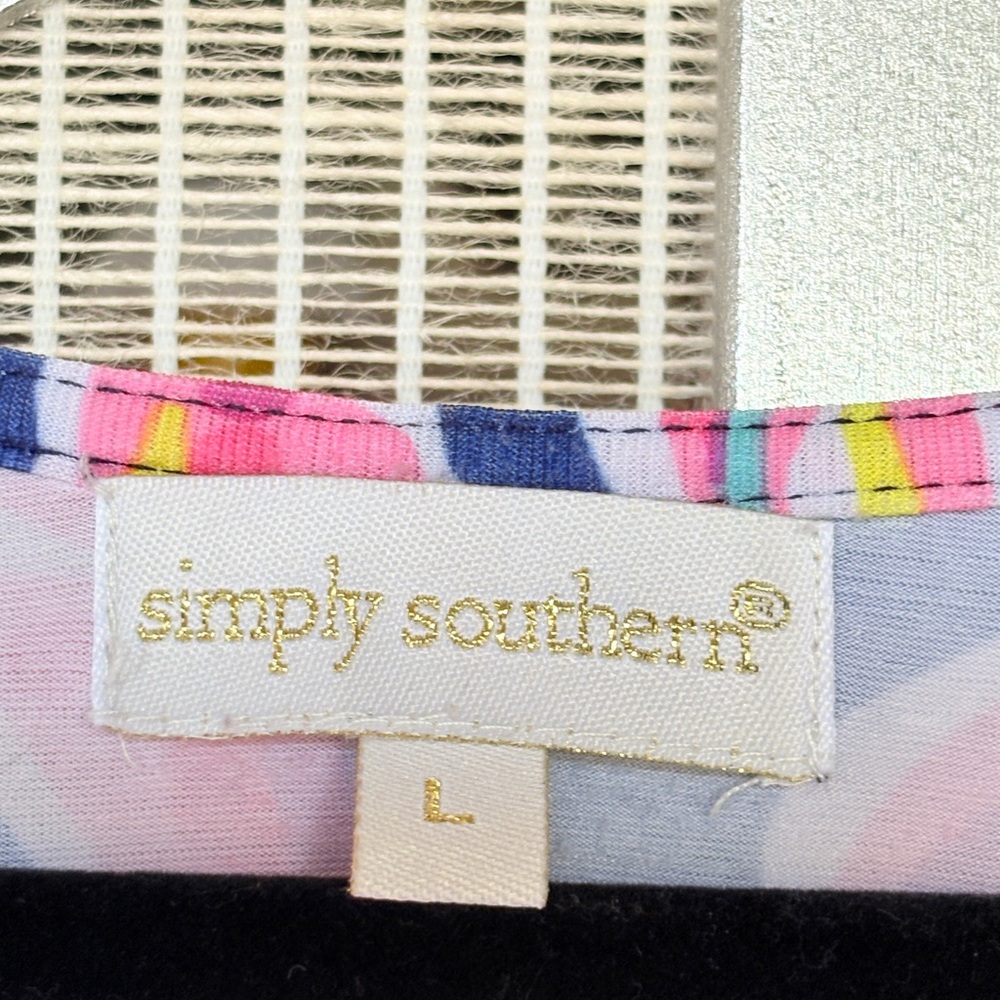 Simply Southern Asymmetrical Starfish Dress - Pink and Blue - Picture 2 of 8